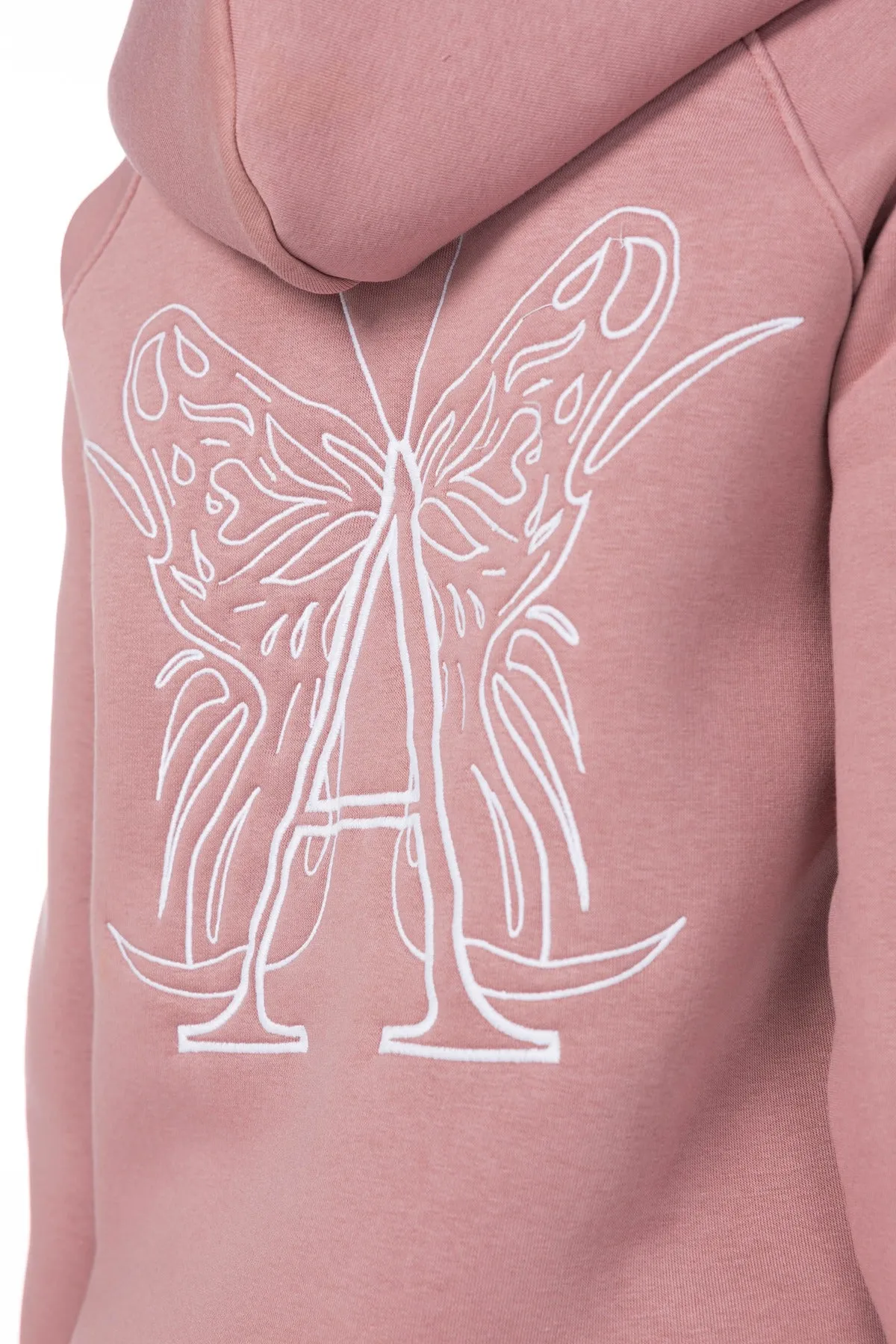 A BUTTERFLY HOODIE-DAWN PINK