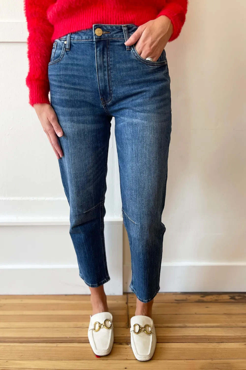 Ashley High Rise Slouchy Barrel Straight Leg