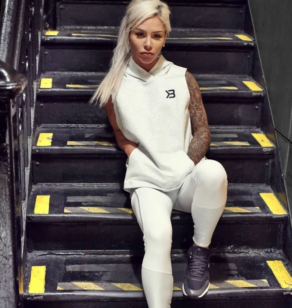 Better Bodies Kensington S-L Hood - White Melange