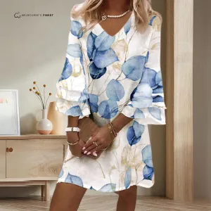 Betty™ Elegant V-Neck Women's Dress
