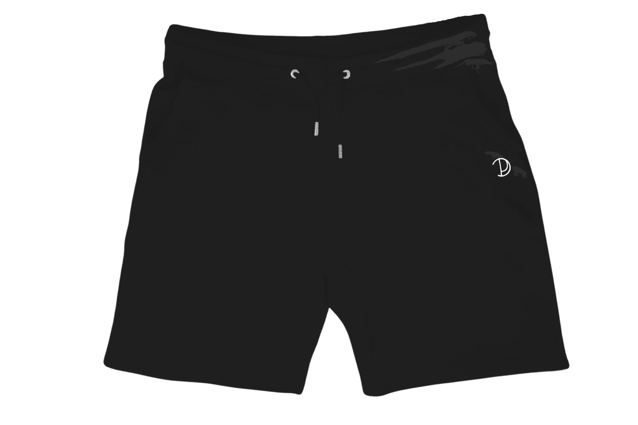 Black Printed P Shorts