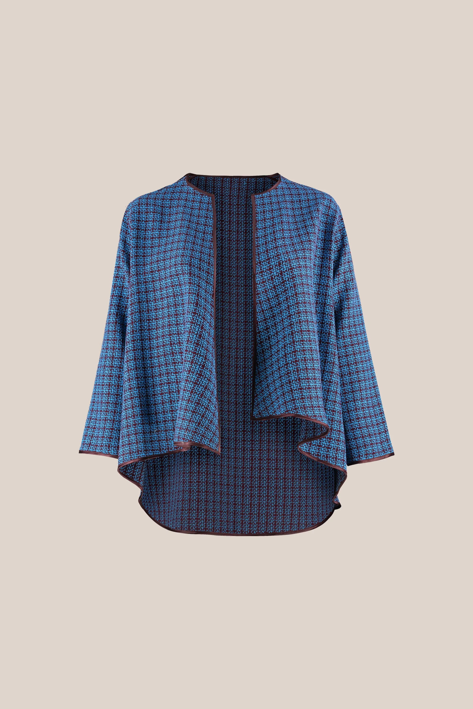 Burgundy Tweed Reversible Jacket