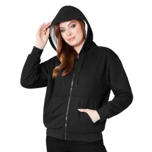 CityComfort Womens Hoodie with Fleece Lining Zip Hoodie Women Teenagers S-XL Warm Cosy Outerwear Full Zip Loungewear Gifts for Her