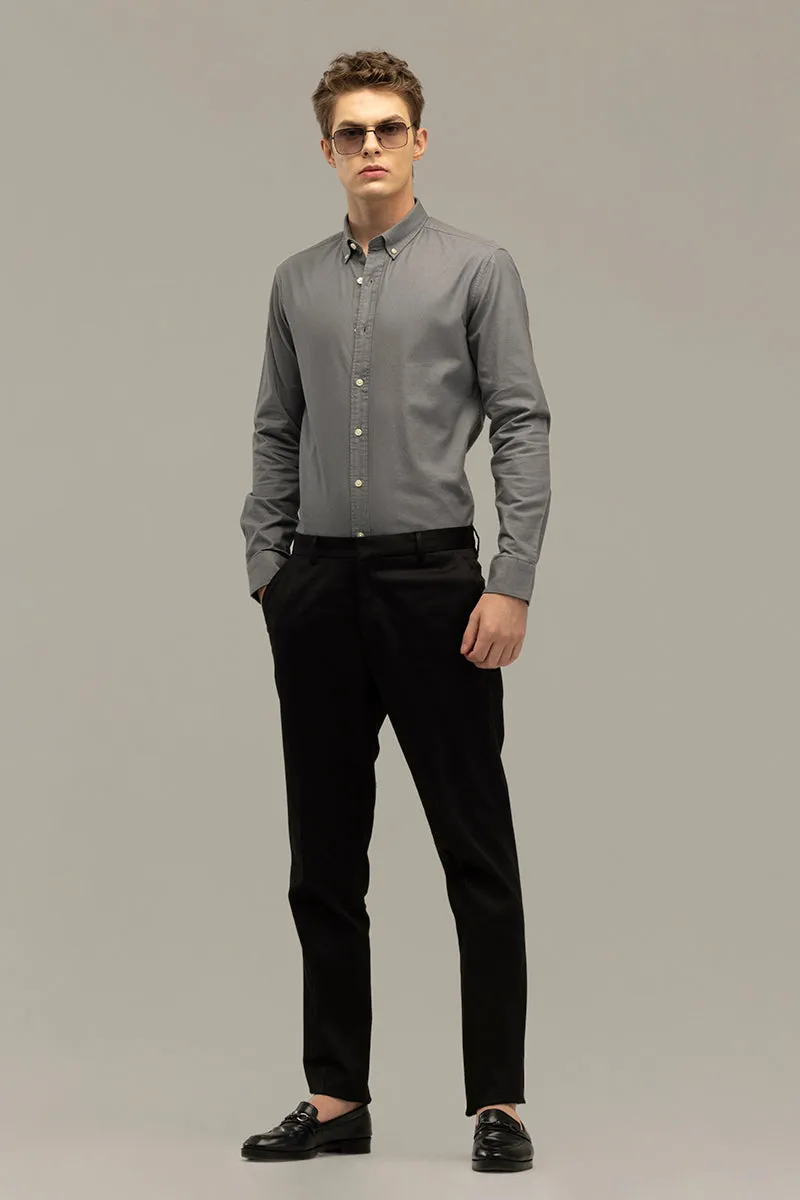 Elegant Gloss Black Trouser