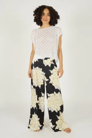 Evie Trousers- Navy & Cream