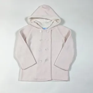 Frilo soft rose knitted hooded jacket 86