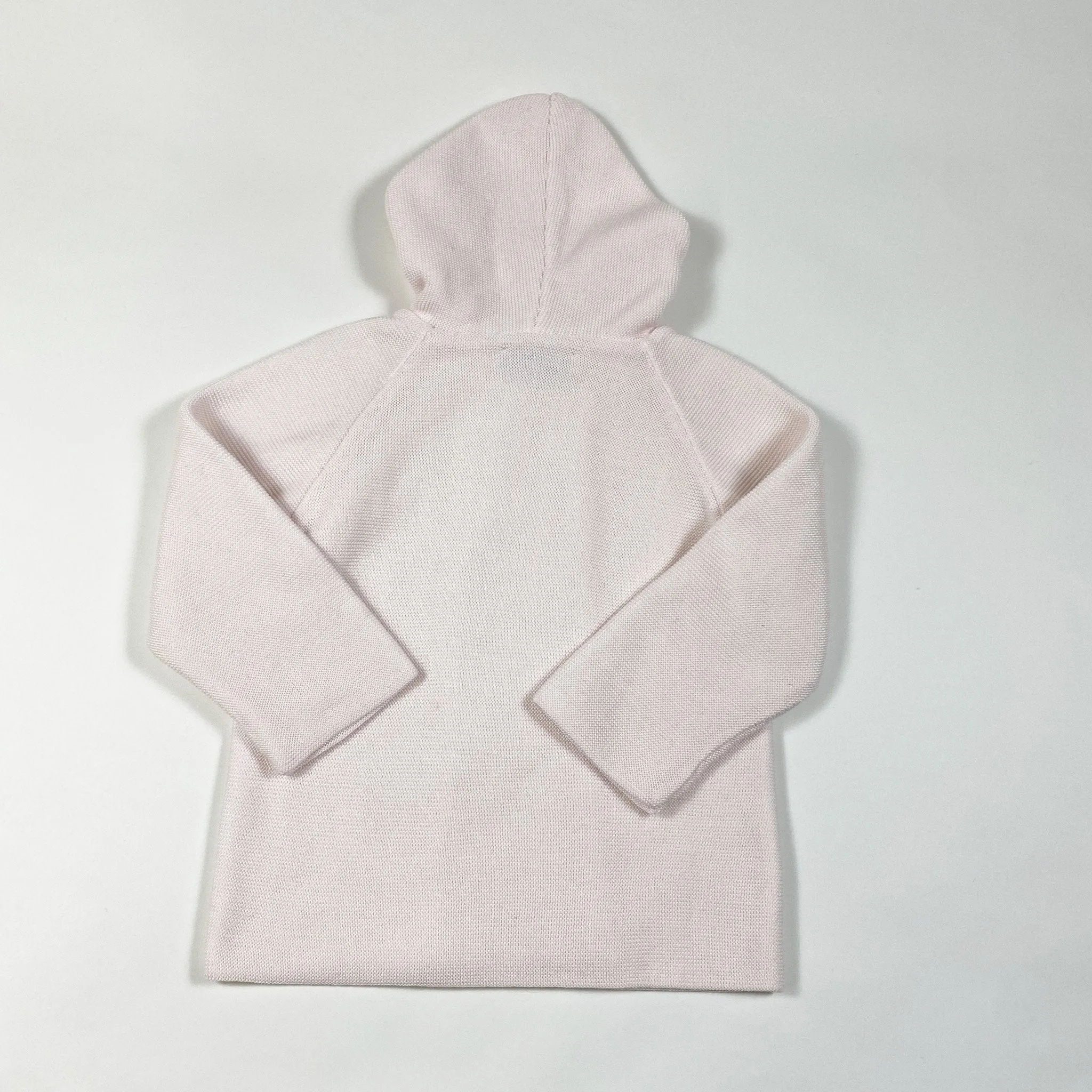 Frilo soft rose knitted hooded jacket 86