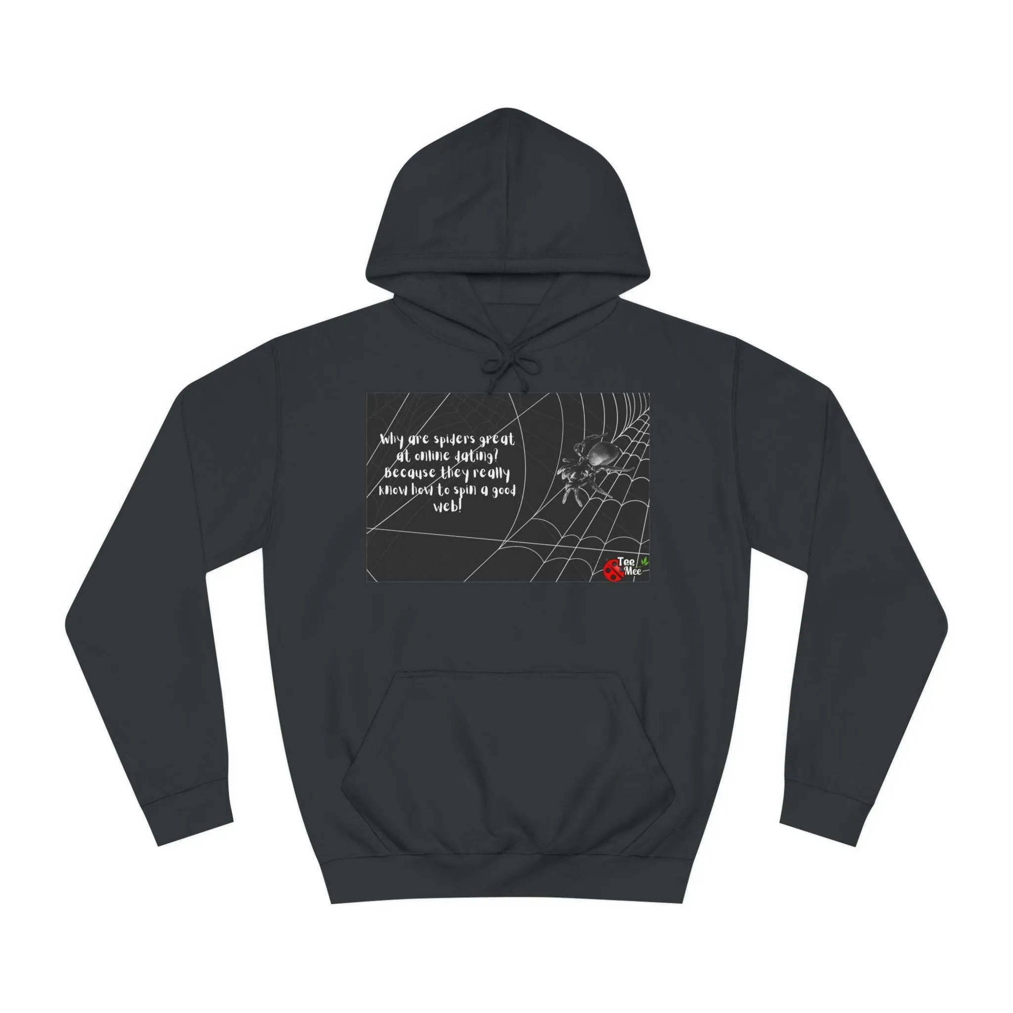 Funny Spider Web Blended Hooded Sweatshirt.