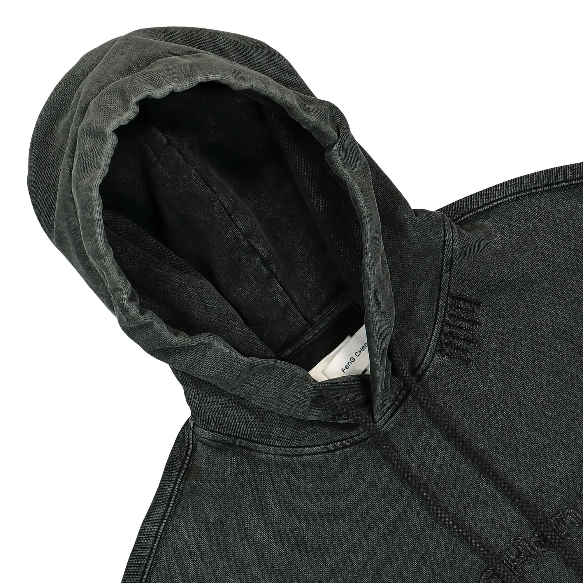 Grey Ripped Jersy Hoodie