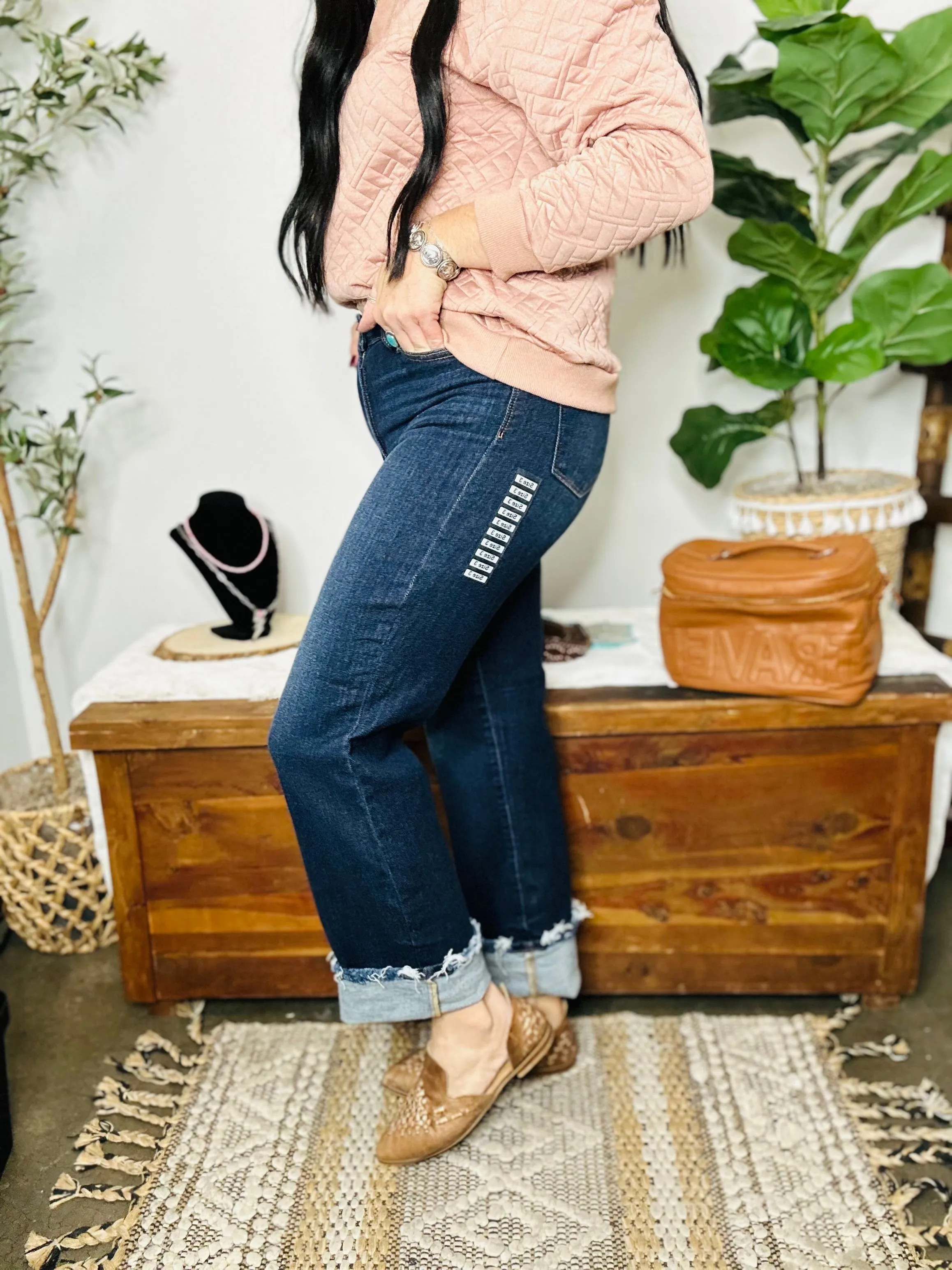 Judy Blue Todd Dark Wash Straight Leg Jean