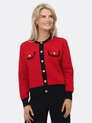 K&P Coco Cardigan -Red