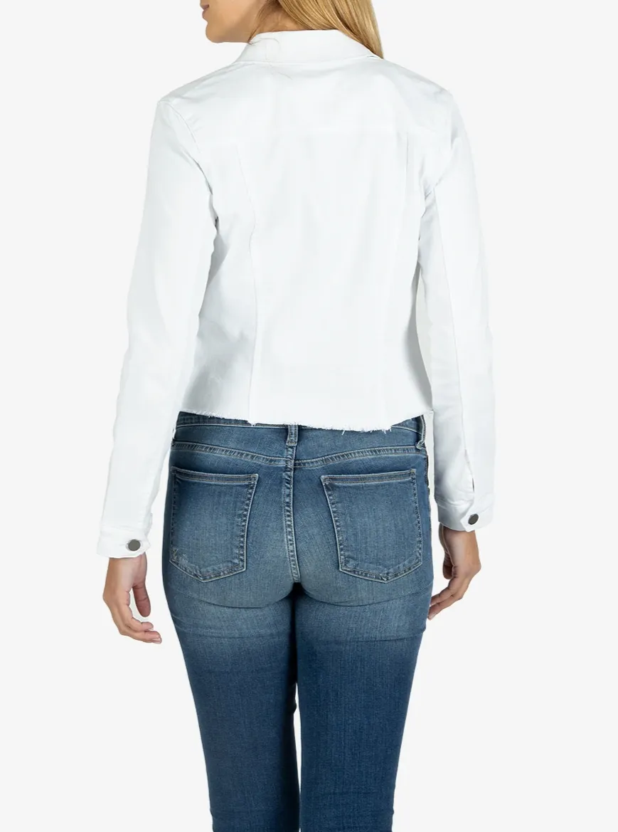 Kara Jacket-No Waist W Fray [Optic White-KJ0314MA2]