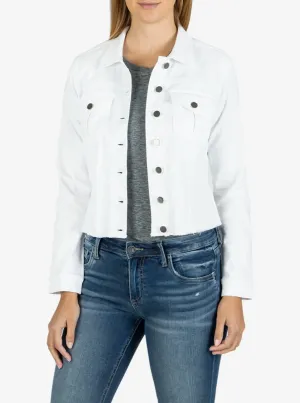 Kara Jacket-No Waist W Fray [Optic White-KJ0314MA2]