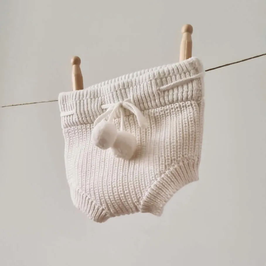 Knitted Bloomers - Cotton - Ivory