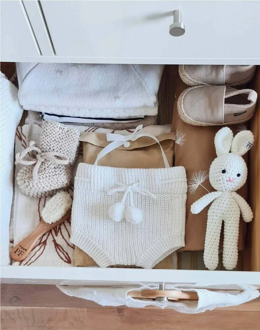 Knitted Bloomers - Cotton - Ivory