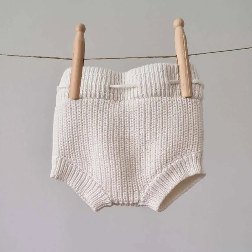 Knitted Bloomers - Cotton - Ivory
