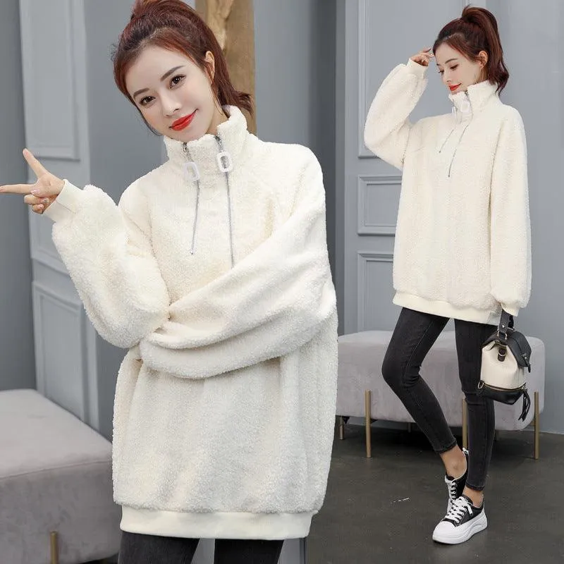 Lamb wool turtleneck top