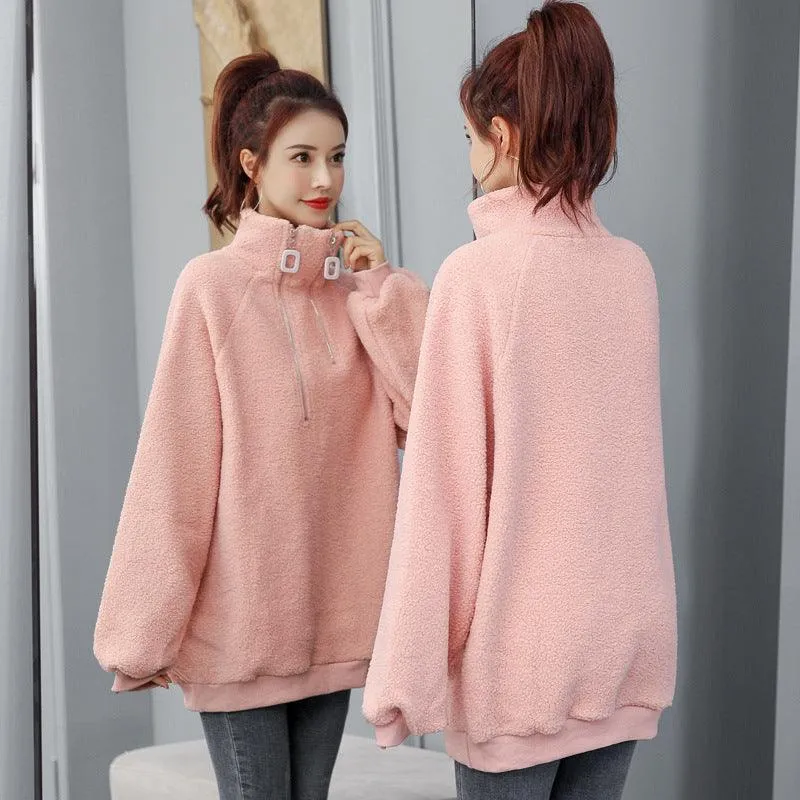 Lamb wool turtleneck top