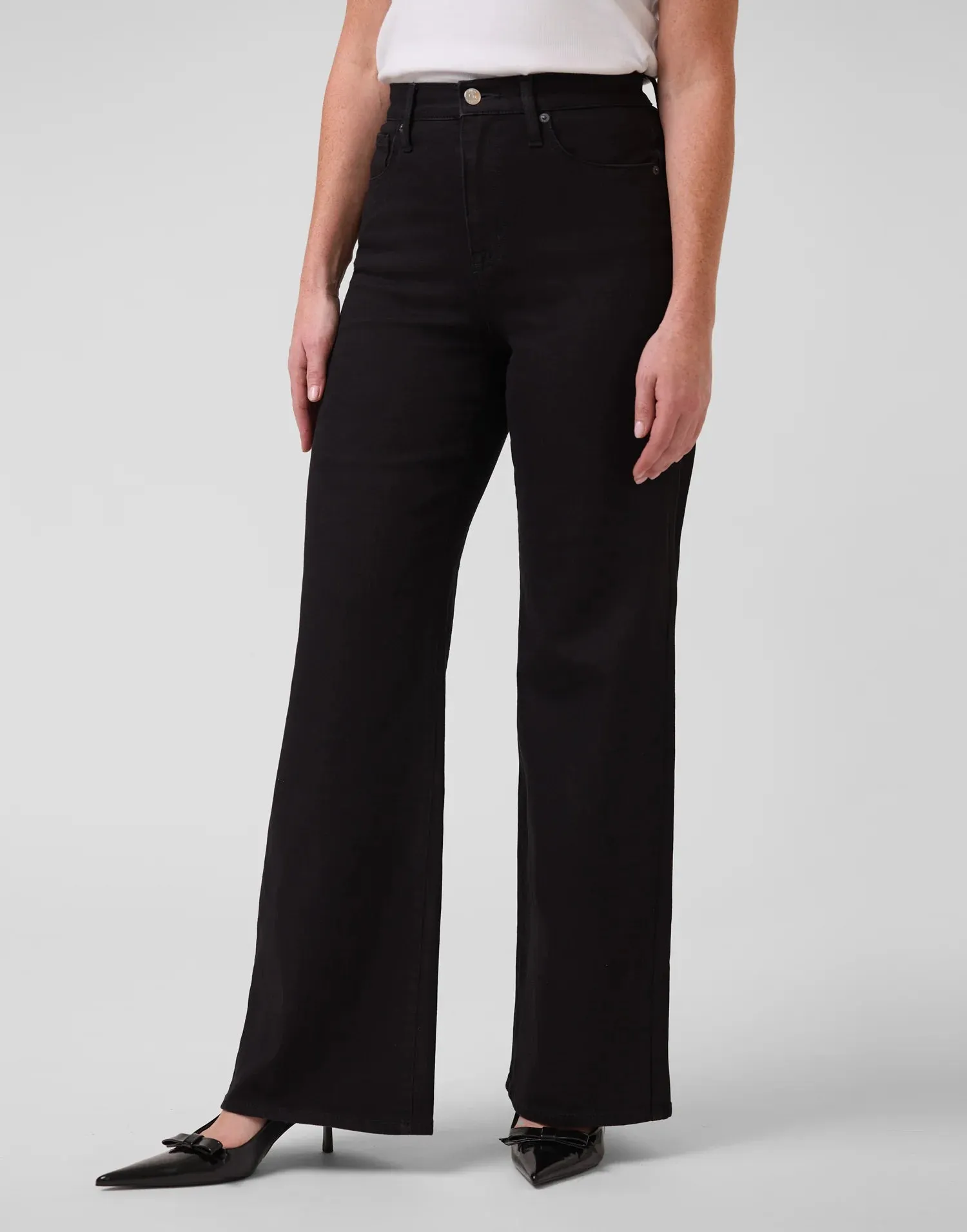 Lily Wide Leg Jeans - Black