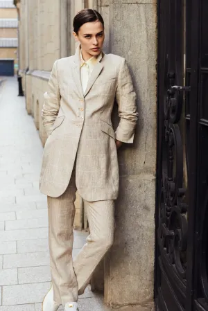 LINEN CHECKERED TROUSER CHILTON