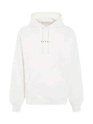 Logo Hoodie in Natural White