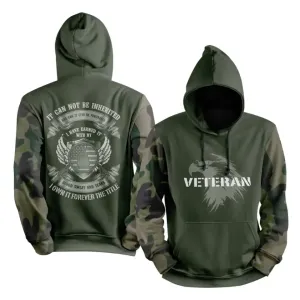 Luxury Gifts,Personalized Veteran Hoodies, Custom Army Hoodies, Patriotic Sweatshirt for Men, Women Unisex