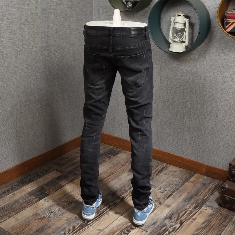 Men's Streetwear Distressed Designer Hip Hop Jeans