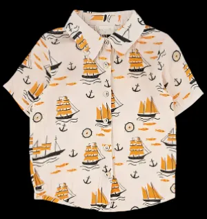 Miki Miette "Jerry" Short Sleeved Button Up