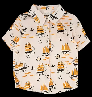 Miki Miette "Jerry" Short Sleeved Button Up