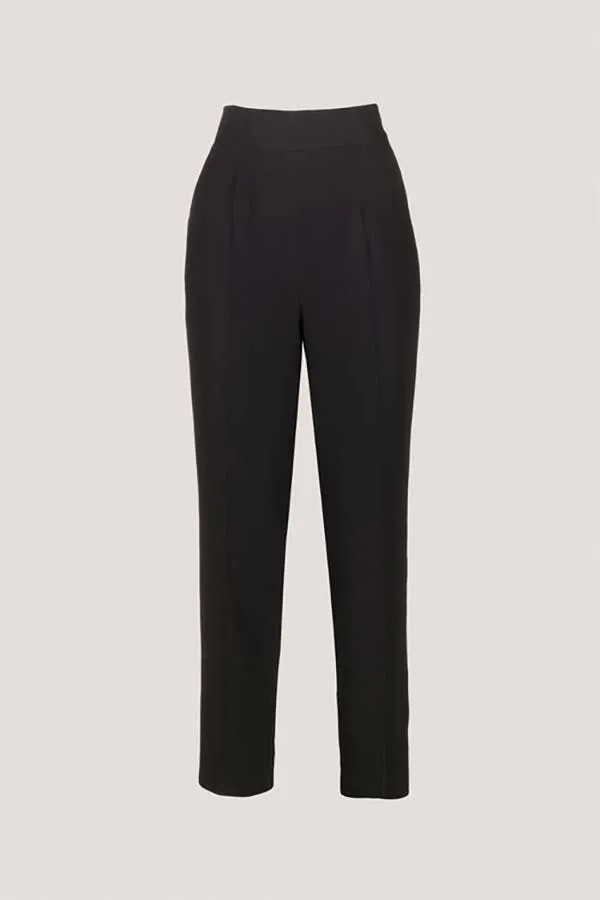 OSTILE HIGH WAIST VISCOSE ELEGANT TROUSERS