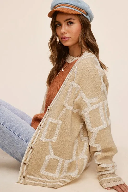 Oversized Drop Shoulders Reina Cardigan