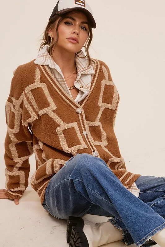 Oversized Drop Shoulders Reina Cardigan