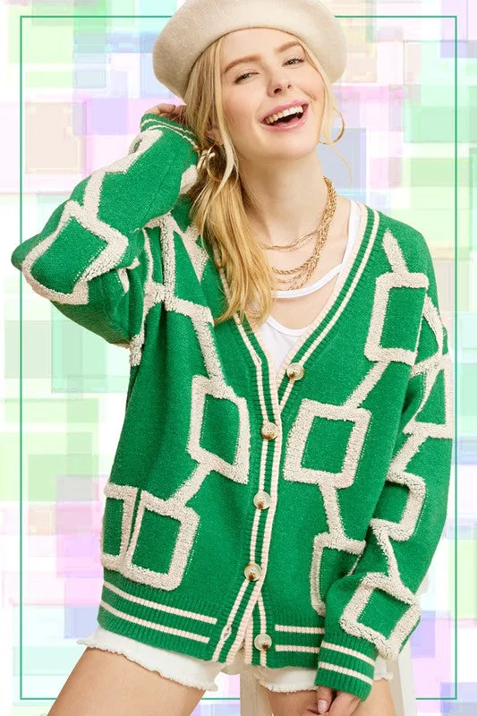 Oversized Drop Shoulders Reina Cardigan