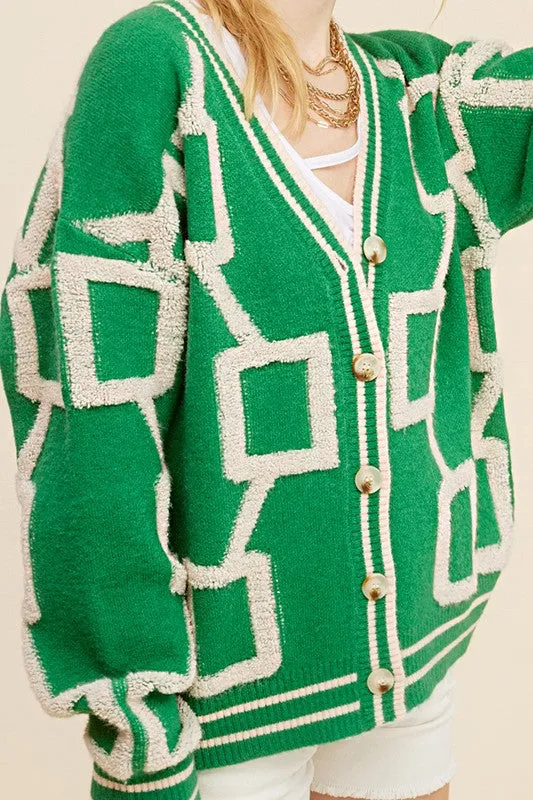 Oversized Drop Shoulders Reina Cardigan