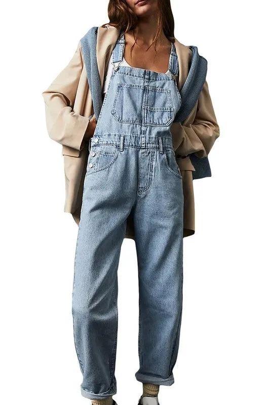 Reagan Oversized Baggy Overalls