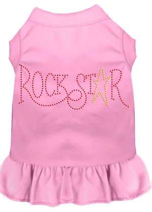 Rhinestone Rockstar Dress Light Pink Lg