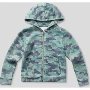 Sol Angeles kids camo zip hoodie