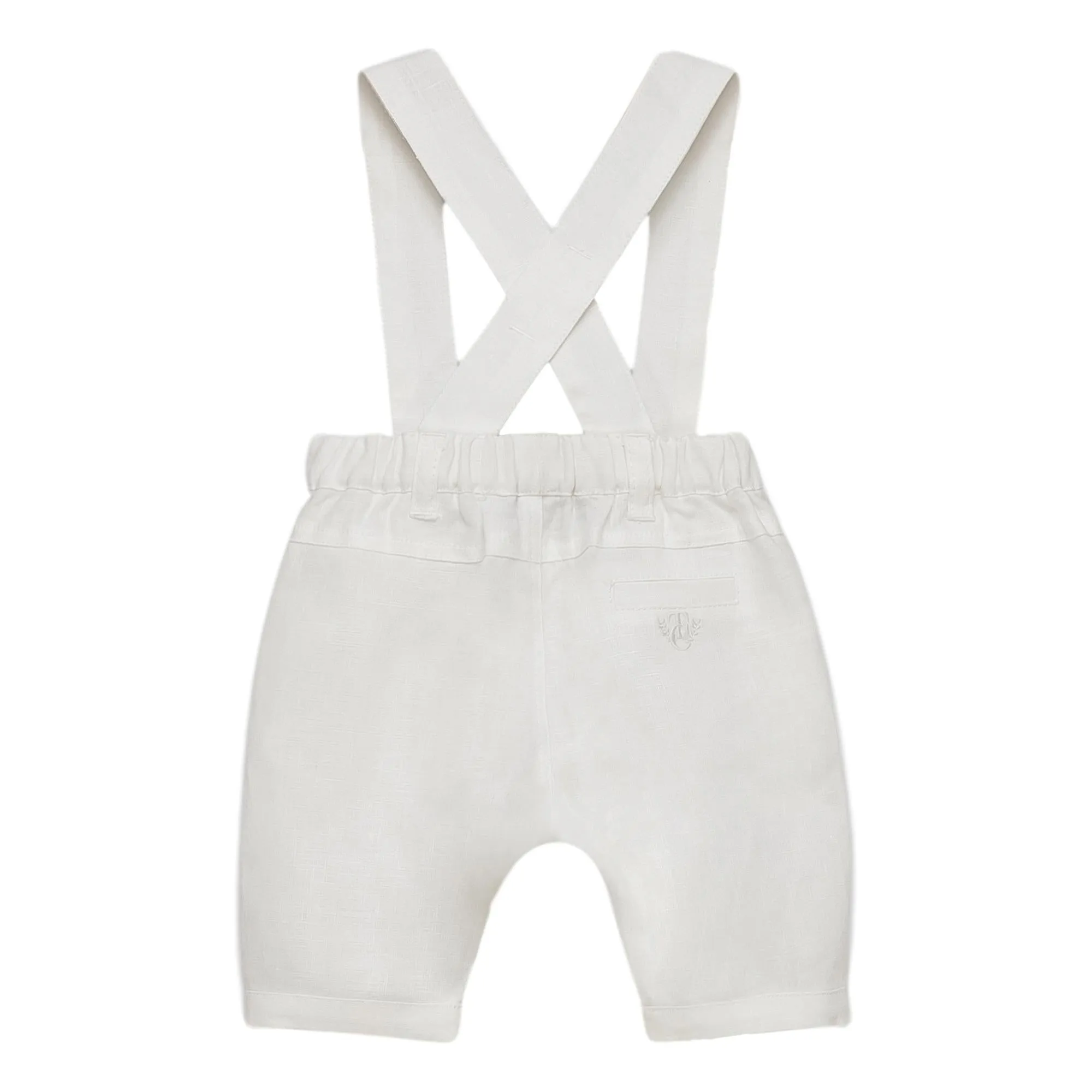 Tartine Pantalon11 Linen Bermuda with Suspenders
