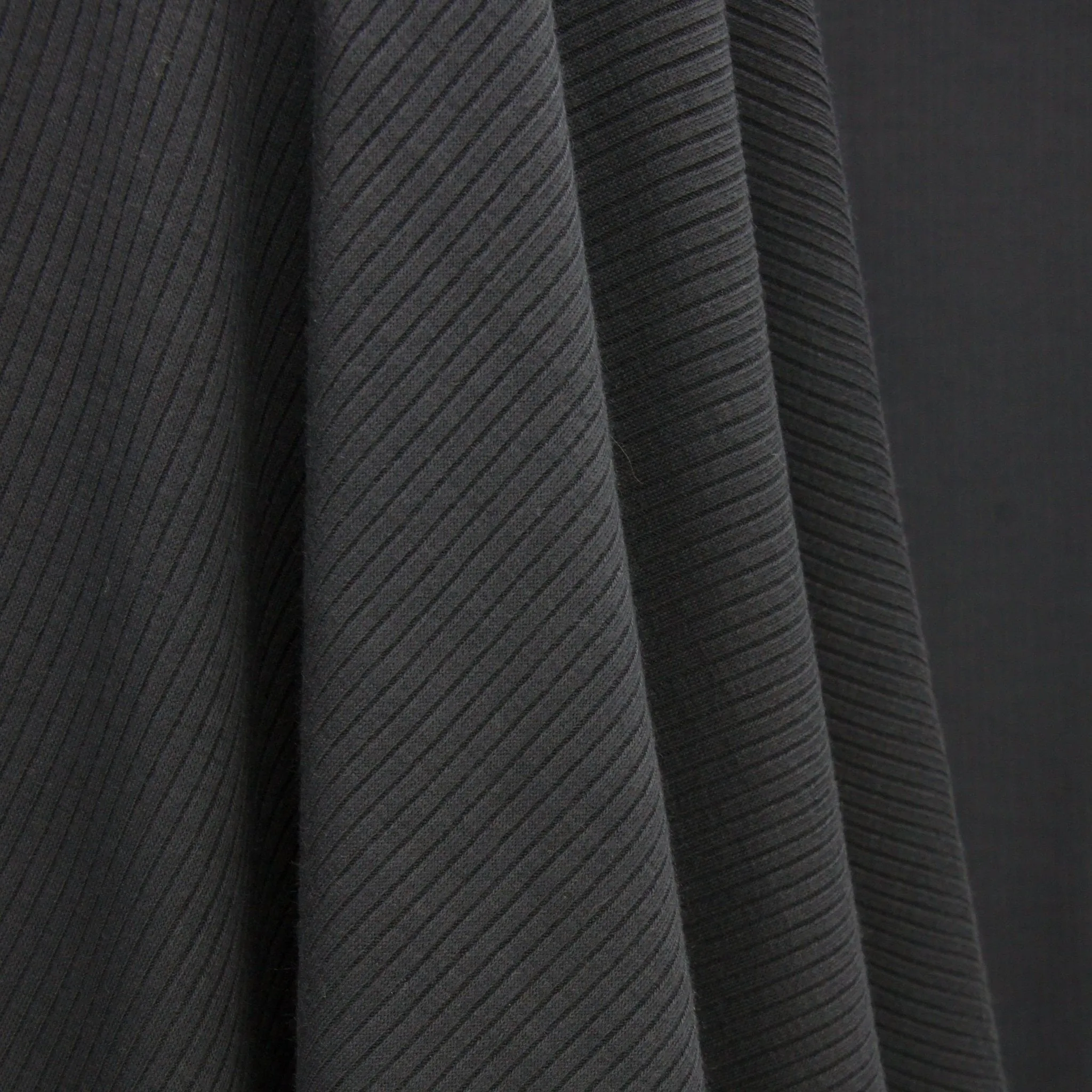 Tencel Modal Spandex Ribbed Knit - Pavement Grey