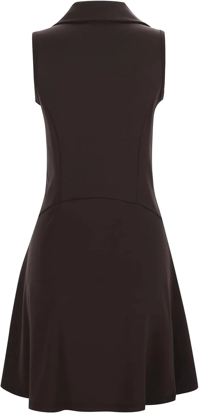 Tennis Dress Athletic Dress for Women Workout Dress with Built in Shorts and Bra Cutout Plus Size Dresses for Curvy Women