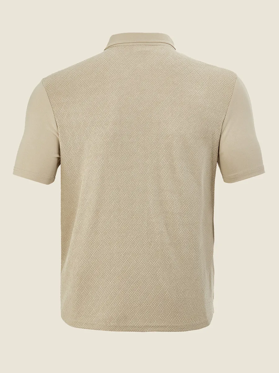 Terry Jacquard Short Sleeve Shirt