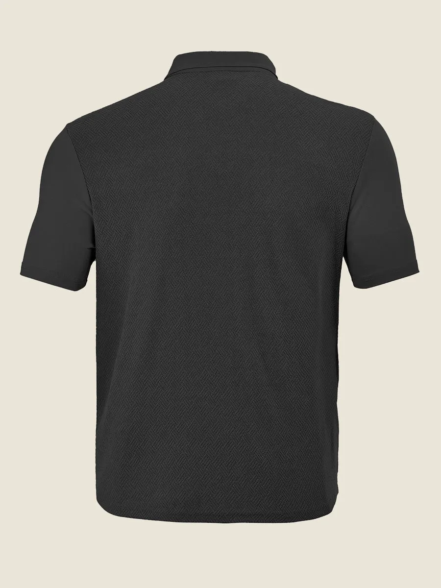 Terry Jacquard Short Sleeve Shirt