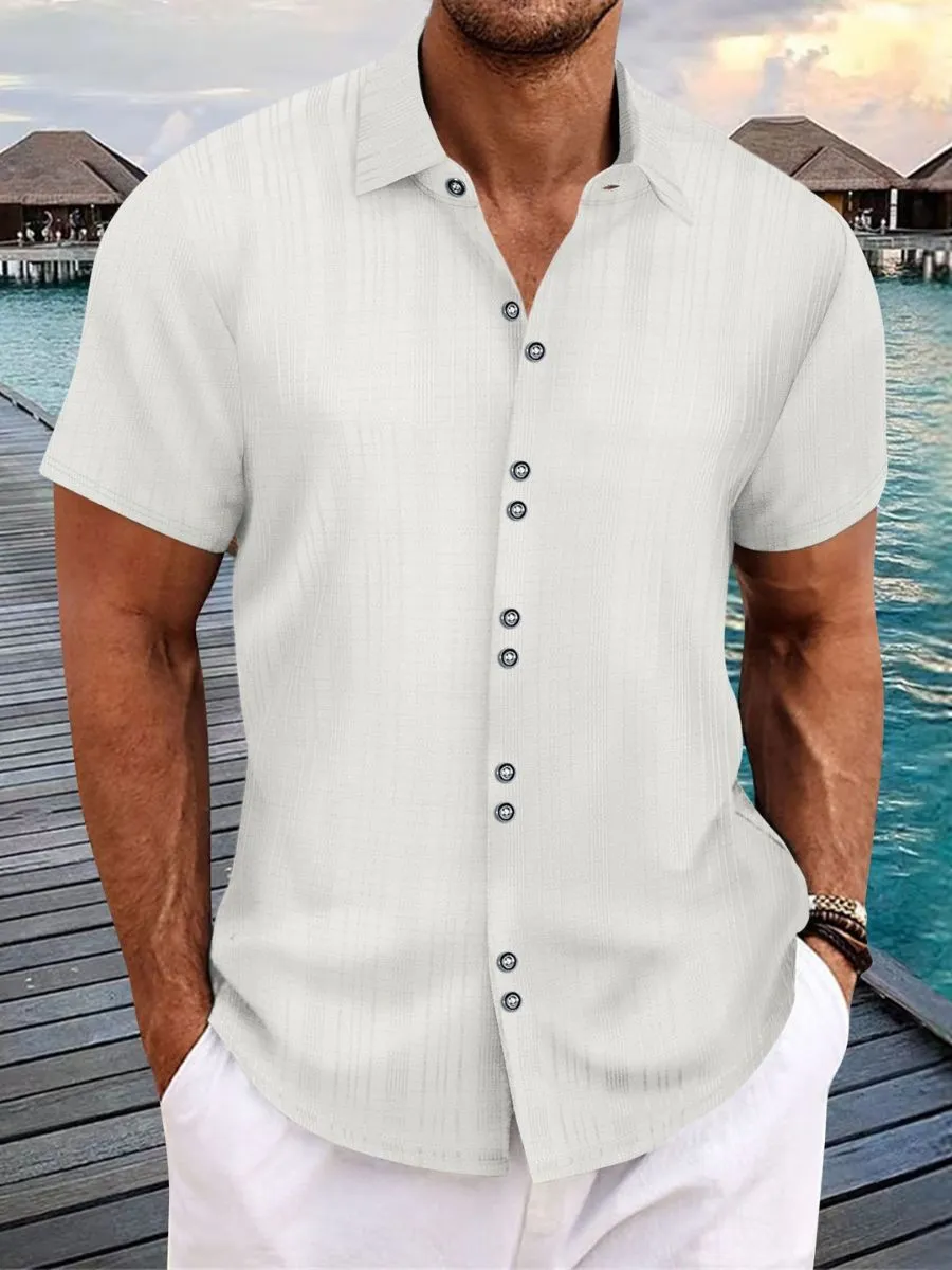 Texture Linen-Look Shirt
