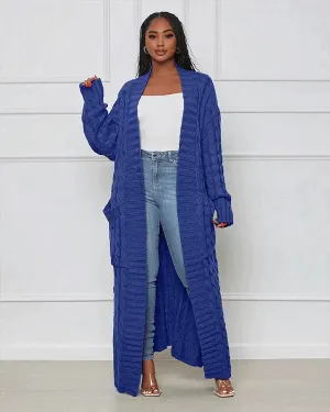Theodora - V-neck Casual Long Cardigan