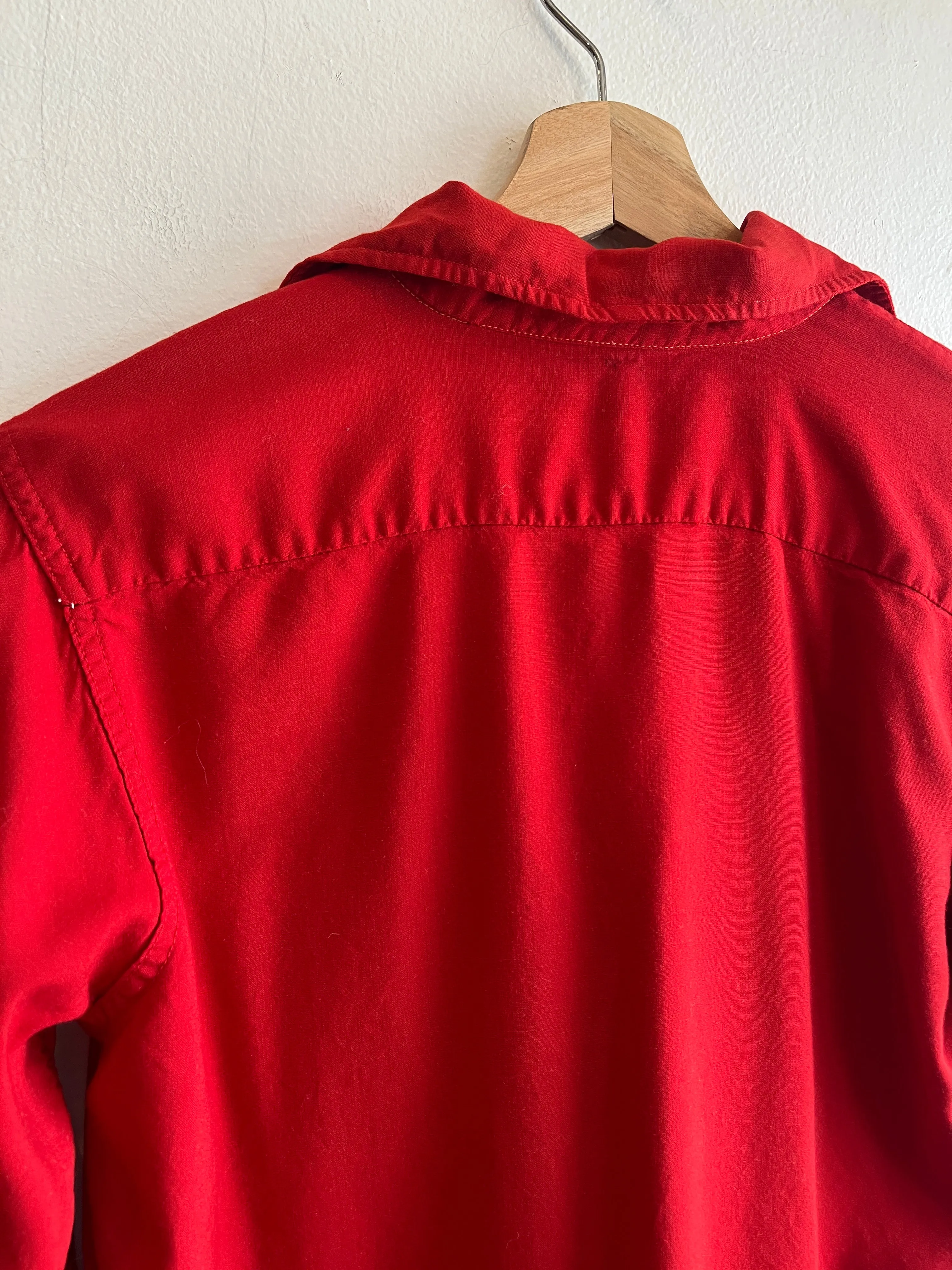 Vintage 1950s Vianca Loop Collar Button-Up Shirt