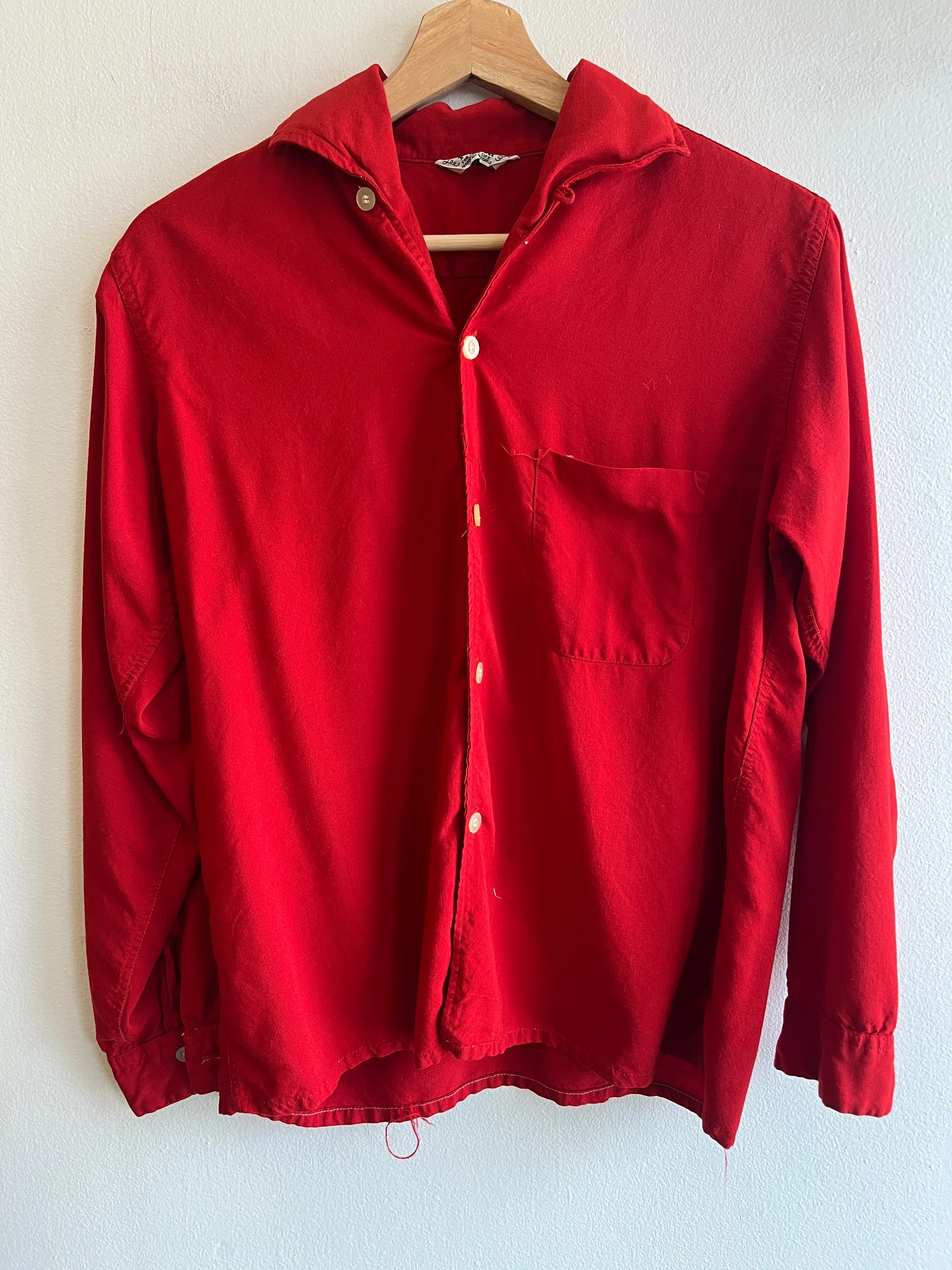 Vintage 1950s Vianca Loop Collar Button-Up Shirt