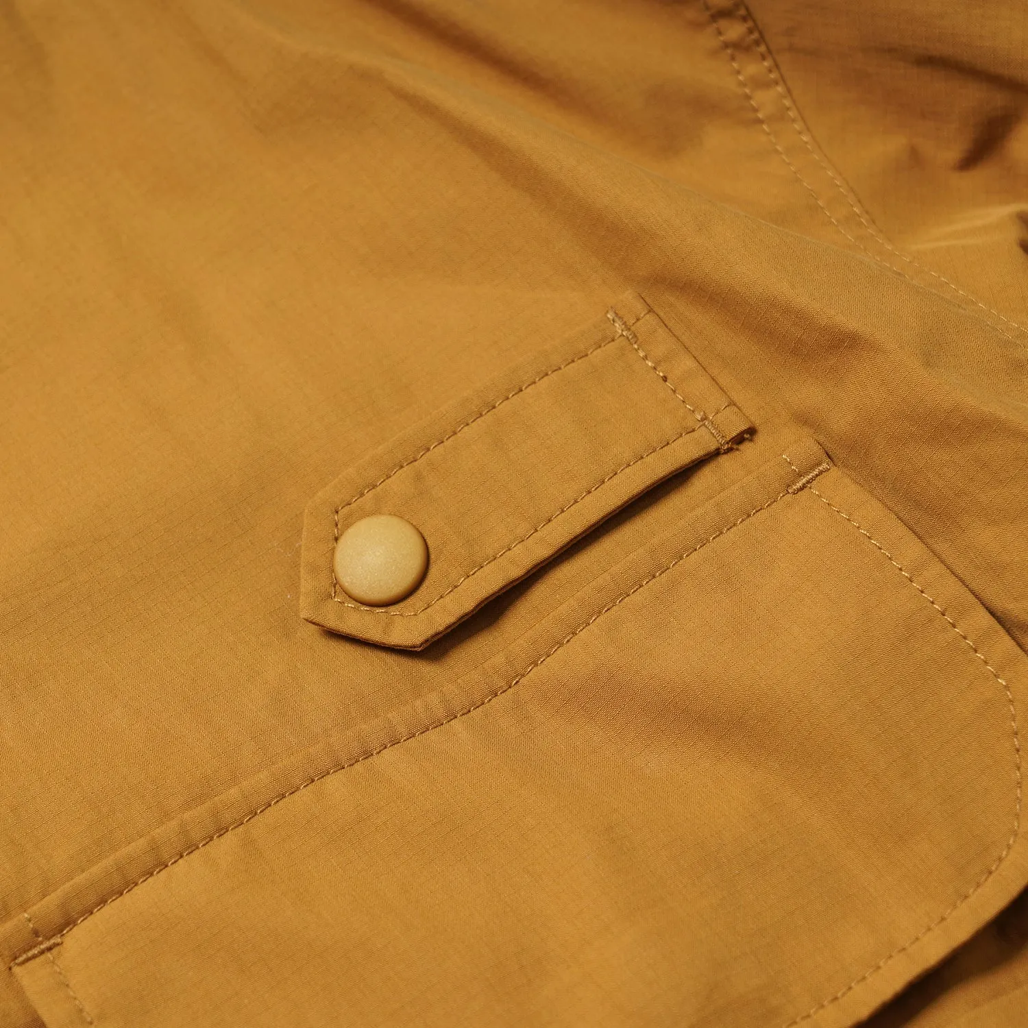 WADING HOODED PARKA JACKET - MUSTARD