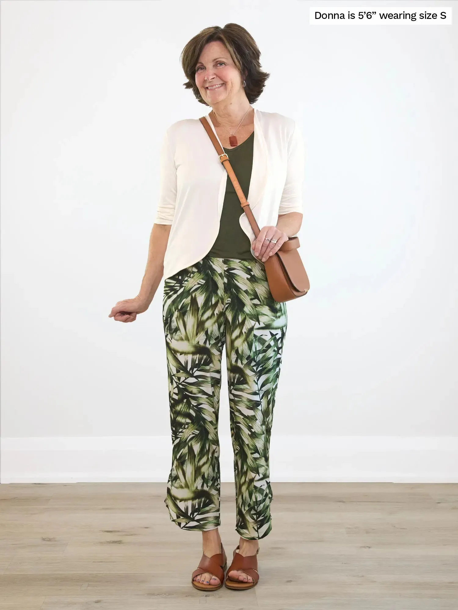 Wesley cropped waterfall cardigan