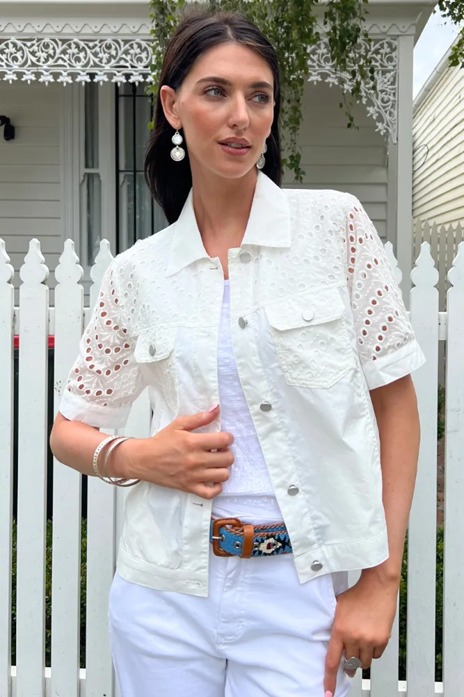 White Faith Jacket By 365 Days