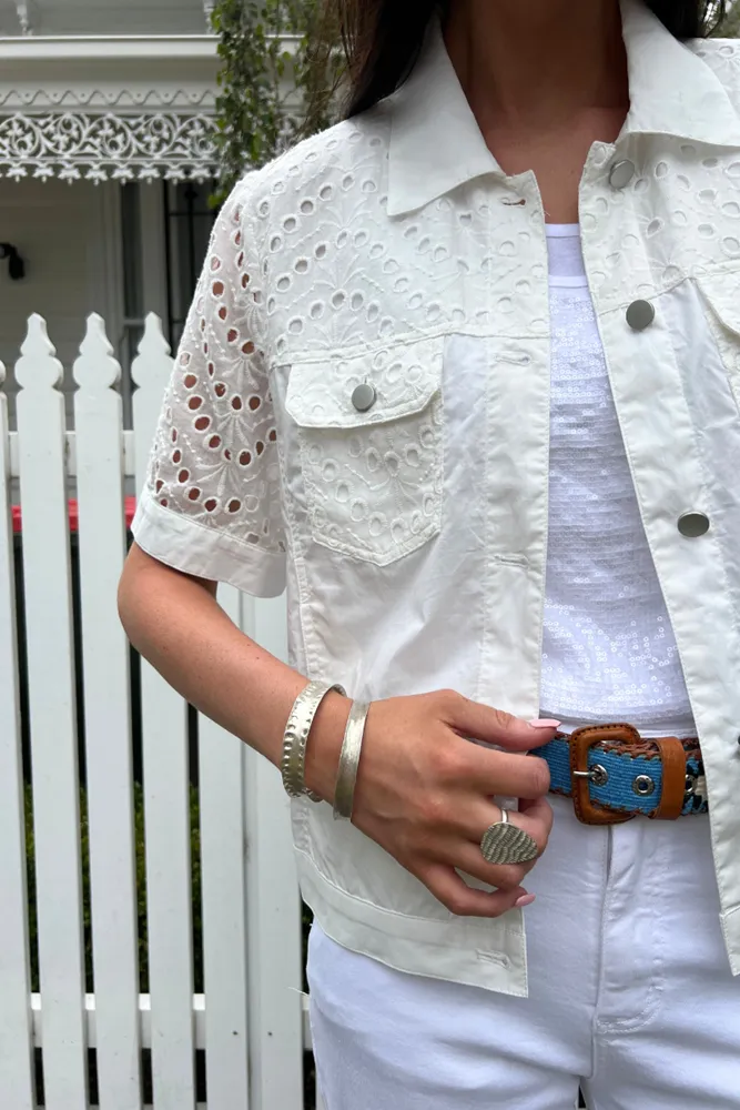 White Faith Jacket By 365 Days